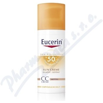 Eucerin Sun CC krém na opalování na obličej SPF50+ Medium Dark 50 ml