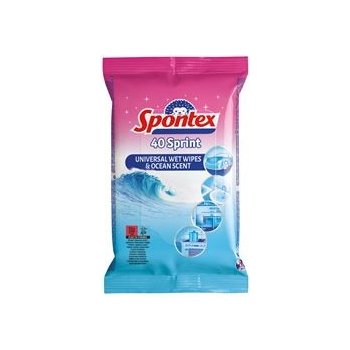 Spontex Sprint Fresh Ocean vlhčené univerzální utěrky 40 ks