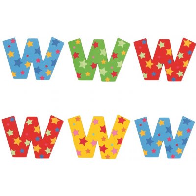 Bigjigs Toys hvězdičkové písmenko W – Zboží Dáma