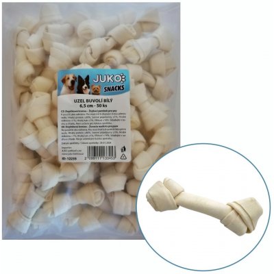 JUKO Snacks Uzel buvolí bílý 6,5 cm 50 ks – Hledejceny.cz