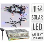 osvětlení solární 2m, 50LED, barevné, ZE drát – Hledejceny.cz