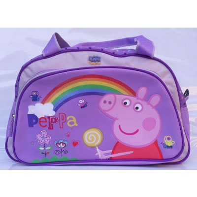 Azzar sportovní taška Peppa Pig Duha fialová – Zboží Mobilmania