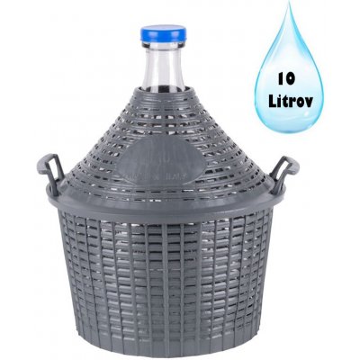 Demižon sklo / plast Cada Inco 10l 400x340x245mm