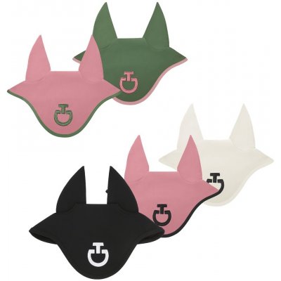 Cavalleria Toscana Čabraka na uši Light Weight Jersey Stripe zelená růžová – Zboží Dáma