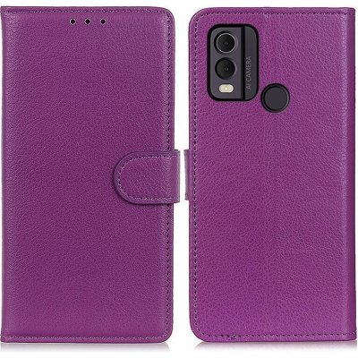 Litchie knížkové na Nokia C22 - fialové – Zboží Živě
