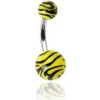 Piercing Steel Edge piercing do pupiku 0204 Yellow