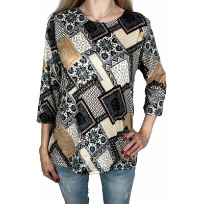 Dámská béžová halenka s dlouhým rukávem Edita béžová – Zboží Dáma