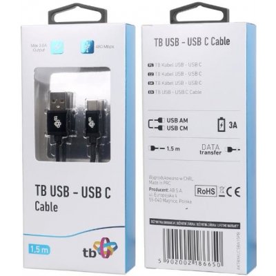 TB Touch AKTBXKUCSBA15PB) USB - USB C, 1,5m, černý – Hledejceny.cz