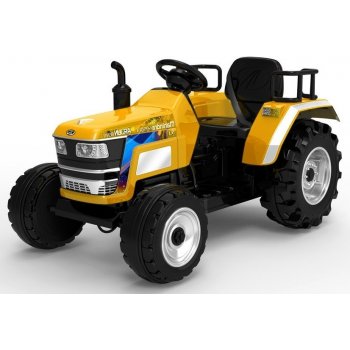 Mamido elektrický traktor Mahindra žlutá