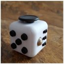 Fidget Cube antistresová kostka Bílo žlutý