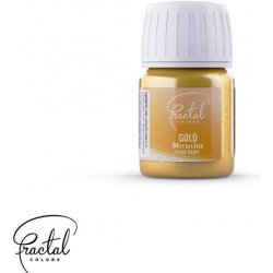 Fractal Tekutá metalická barva Gold D_8152 30 ml