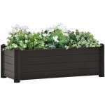 Greatstore Vyvýšený záhon PP antracitový 100 x 43 x 35 cm – Zboží Mobilmania