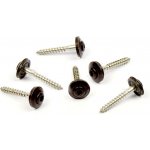 Klempířský šroub + EPDM, Tm. Hnědá RAL 8019 4,5 x 45 A2 – Sleviste.cz