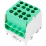 Eleman Svorkovnice rozbočovací HLAK 25 1/6 M2, 100A, 1pól., AL/CU, IP20, zelená – Sleviste.cz