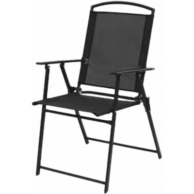 ST Leisure Equipment Stolička MANINI, čierna, záhradná, skladacia, 58x63x93 cm – Hledejceny.cz