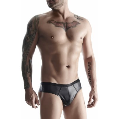 Regnes Men's Wetlook 05 Černá pánská tanga Černý – Zboží Dáma