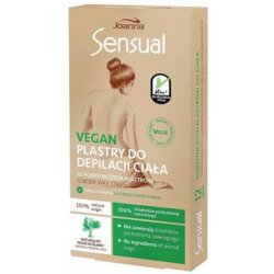 Joanna Sensual Vegan depilační pásky na tělo 12 ks