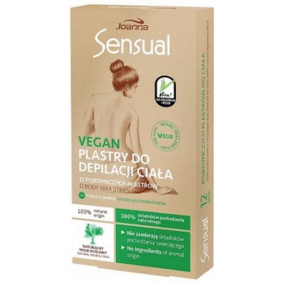 Joanna Sensual Vegan depilační pásky na tělo 12 ks – Zboží Mobilmania