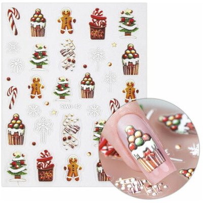 Molly Nails samolepicí vánoční nálepky na nehty SW0 42 – Hledejceny.cz