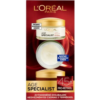 L´Oréal Paris Age Specialist 45+ denní + noční krém 2 x 50 ml dárková sada – Hledejceny.cz