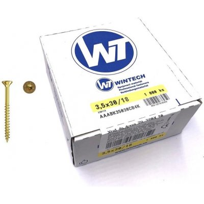 Wintech vrut 3,5x 30/18 torx, T20, bal 1000 ks AAABK35030CB4K