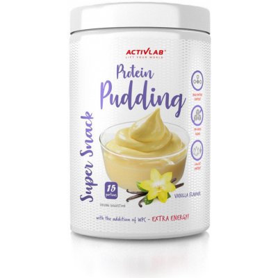 Activlab Super snack proteinový pudink vanilka 450 g