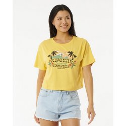 Rip Curl BRAZILIAN SOUL CROP TEE Light Yellow