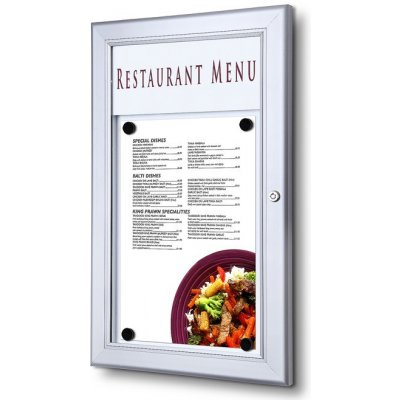 Jansen Display Venkovní menu vitrína SC Z 1 x A4