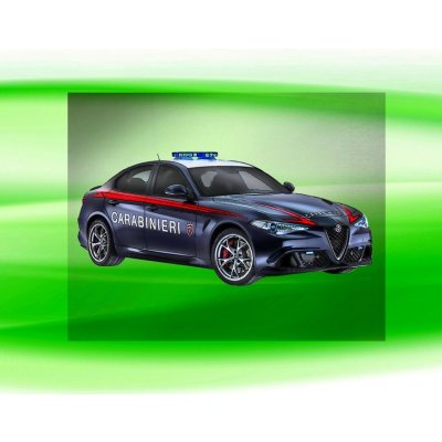 POLICIE Alfa Romeo Giulia Carabinieri Italie DTF nažehlovačka 9x4cm – Zboží Mobilmania