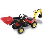 Mamido Šlapací traktor s lopatou červený – Zboží Mobilmania