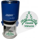 Mark Samonamáčecí razítko Veselé Vánoce 016 bordó 32mm – Sleviste.cz