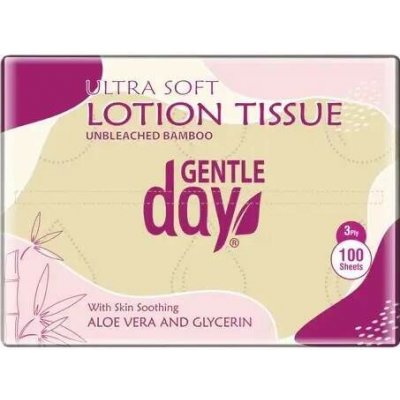 Gentle Day Bambusové kapesníky s Aloe Vera 3-vrstvé 100 ks – Sleviste.cz