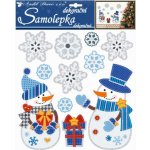 Anděl Samolepky Sněhuláci s dárkem a vločkami 3D s glitry 10313 – Hledejceny.cz