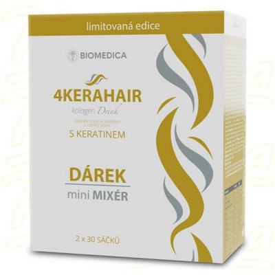 Biomedica 4KERAHAIR kolagen drink 2x30 sáčků – Hledejceny.cz