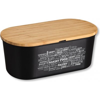 Kesper Chlebník s krájecí deskou - černý – Zboží Dáma