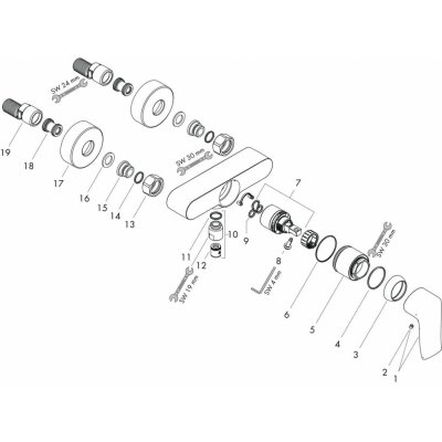 Hansgrohe Metris New 31680000 – Zboží Mobilmania