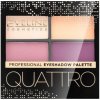 Eveline Quattro Professional Eyeshadow Palette 3 paletka očních stínů 3,2 g