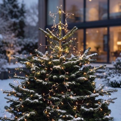Solight LED řetěz s hvězdou na vánoční stromek, 212 LED, 2,1 m – Hledejceny.cz