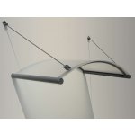 Gutta Rondo Glass 148 x 90 cm šedá / čirá 4000120 – Zboží Mobilmania