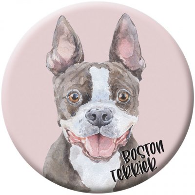 Bohemia Gifts placka 44 mm Boston Terrier