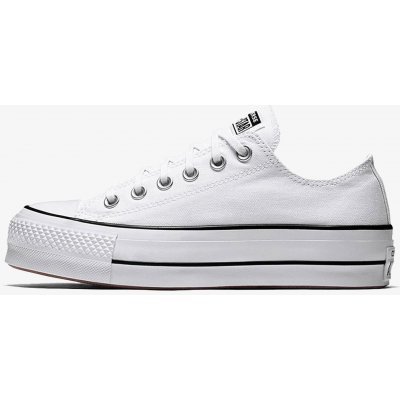 Converse Chuck Taylor All Star Lift OX 560251 white/black/white – Zboží Dáma