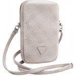 Guess PU 4G Triangle Logo Wallet Phone Bag Zipper růžové – Zboží Živě