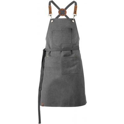 Exner Delší pracovní zástěra s laclem EX288 Graphite – Zboží Mobilmania