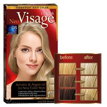 Visage barva na vlasy 08 světlý popelavý Blond