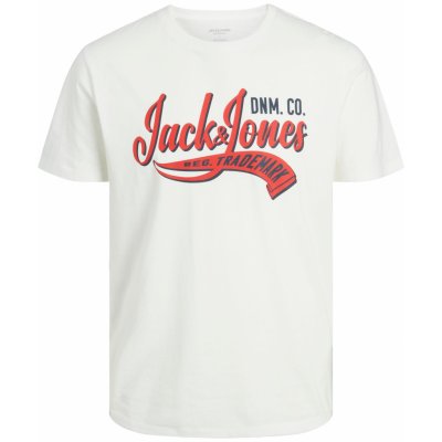 Jack&Jones pánské triko JJELOGO Standard Fit 12233594 Cloud Dancer