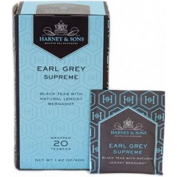 Harney & Sons Earl Grey Supreme 20 hedvábných sáčků v plechovce