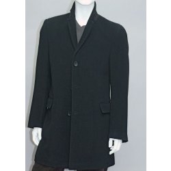 Hardstone pánský vlněný kabát H71220 CE1 černý