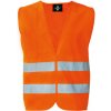 Pracovní oděv Korntex Cologne Unisex bezpečnostní vesta na zip KX217 Signal Orange