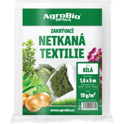 AgroBio netkaná textilie 1,6 x 5 m bílá – Zboží Dáma