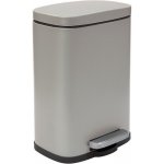 Spirella pedálový odpadkový koš AKIRA, matná šedohnědá ocel, soft-close, 12 L 10_21561 – Zboží Dáma